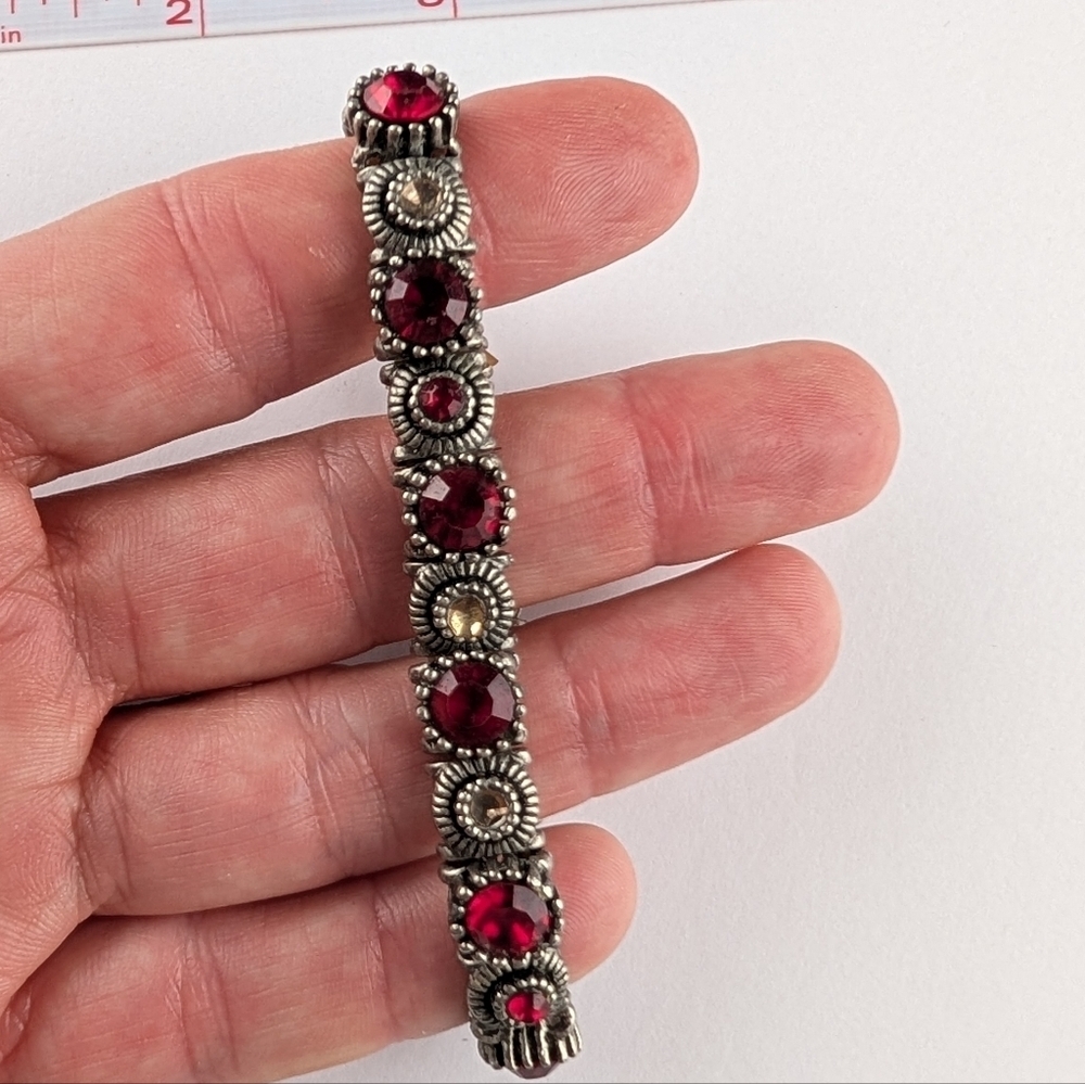 Red Stone Bracelet Maybe Garnet?